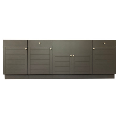 Marbella Outdoor Inc. 98" 4-Piece Outdoor Kitchen Cabinet | Wayfair